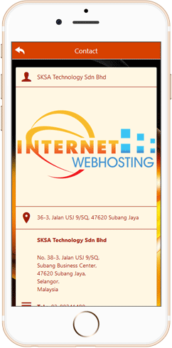 IWH Apps Contact feature