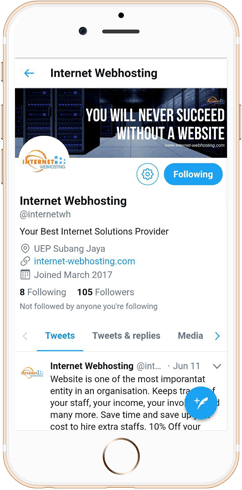 IWH Apps Twitter feature